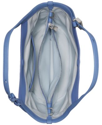 Deco Tulip Small Leather Tote Bag