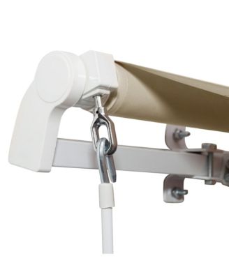 12' x 8' Retractable Awning, Patio Awning Sun Shade Shelter,