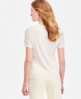 Women's Merino Wool Short-Sleeve Sweater