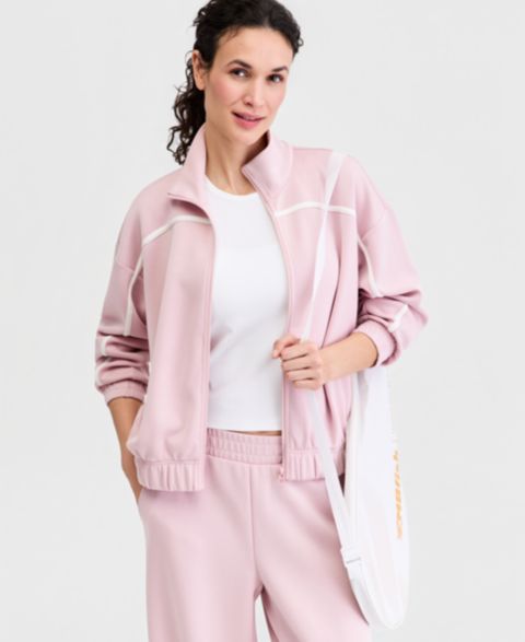 Женские куртки ID Ideology Butter Soft Funnel-Neck Full-Zip Jacket