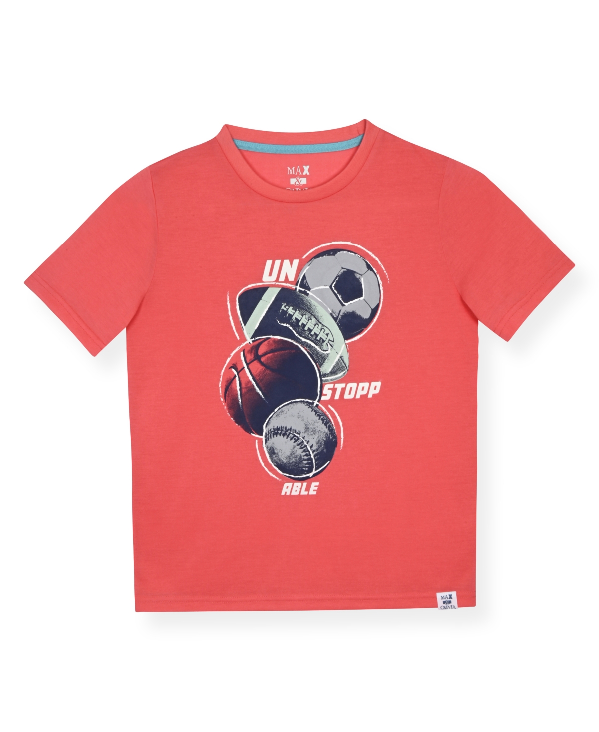 Max & Olivia Boys' 6-18 All Sports Top and Pants, 2-Piece Set