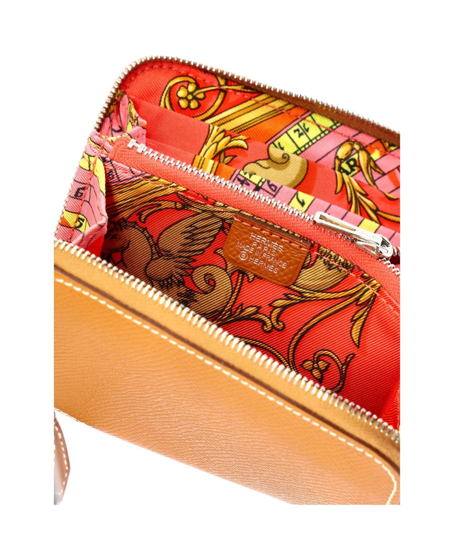 Compact Zipengo Chaine d'Ancre Card Holder Leather