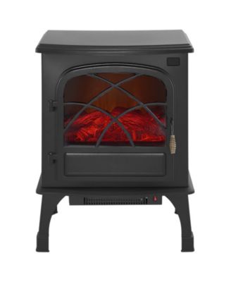 Freestanding Electric Fireplace Stove Heater 1500W with Remote