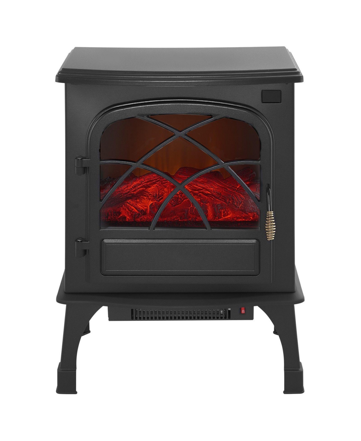 SUGIFT25.5" Freestanding Electric Fireplace Stove Heater 1500W with Remote