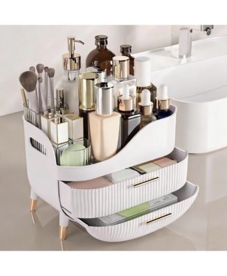 Large Capacity Makeup Organizer with Drawers for Skincare