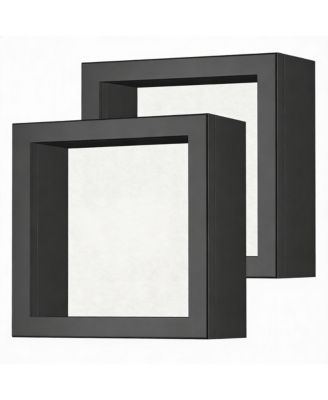 Shadow Box Frame: Magnetic Door, Linen Back, Durable Wood