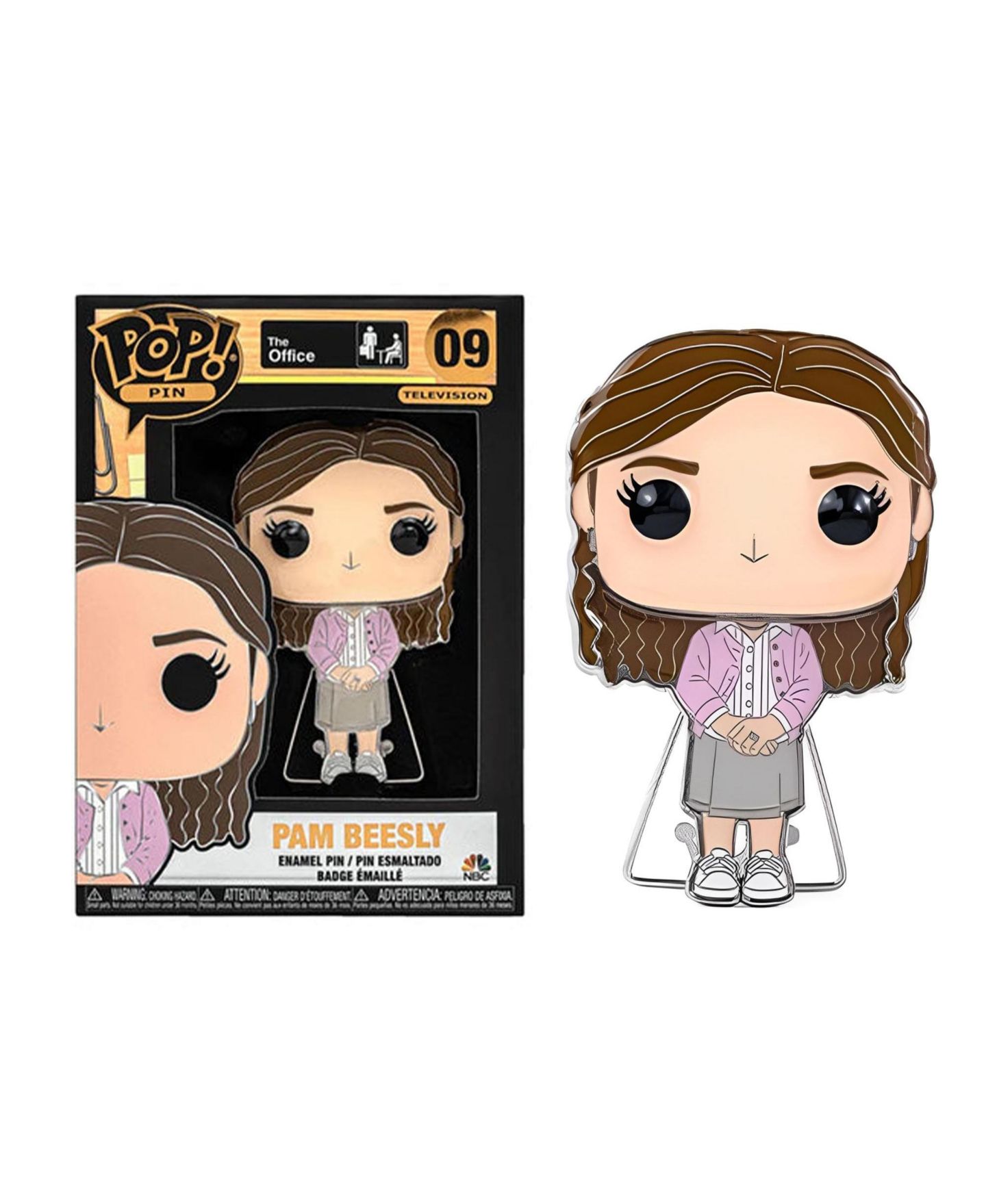Детские фигурки Funko Pop! The Office Pam Beesly 3" 1-Piece Pop! Pin, Ages 3+ — фото 1