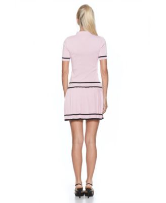 Women's Lucinda Fully Knit Collared Short Sleeve Dress