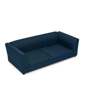 Oversized Pet Sofa for Medium/Large Dogs, Dark Blue, 56.5"26"17" - Backrest, Armrests, Soft Cushion