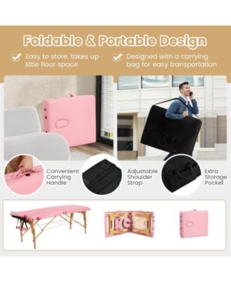 Portable Adjustable Facial Spa Bed with Carry Case