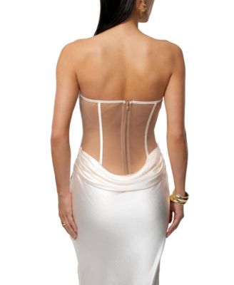 Women's Regal Rising Satin Maxi Dress