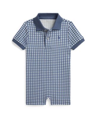 Baby Boys' Gingham Polo Shortall
