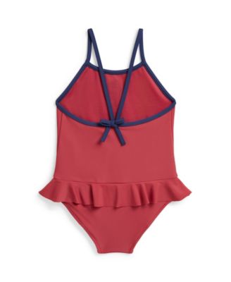 Baby Girls' Polo Bear One-Piece Swimsuit