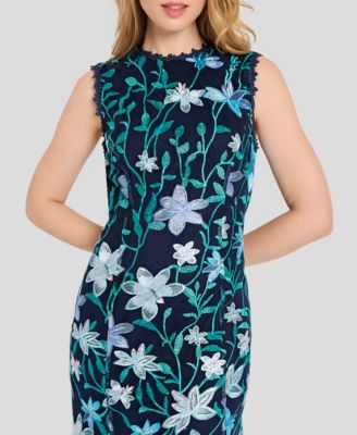 Petite Round Neck Sleeveless Dress