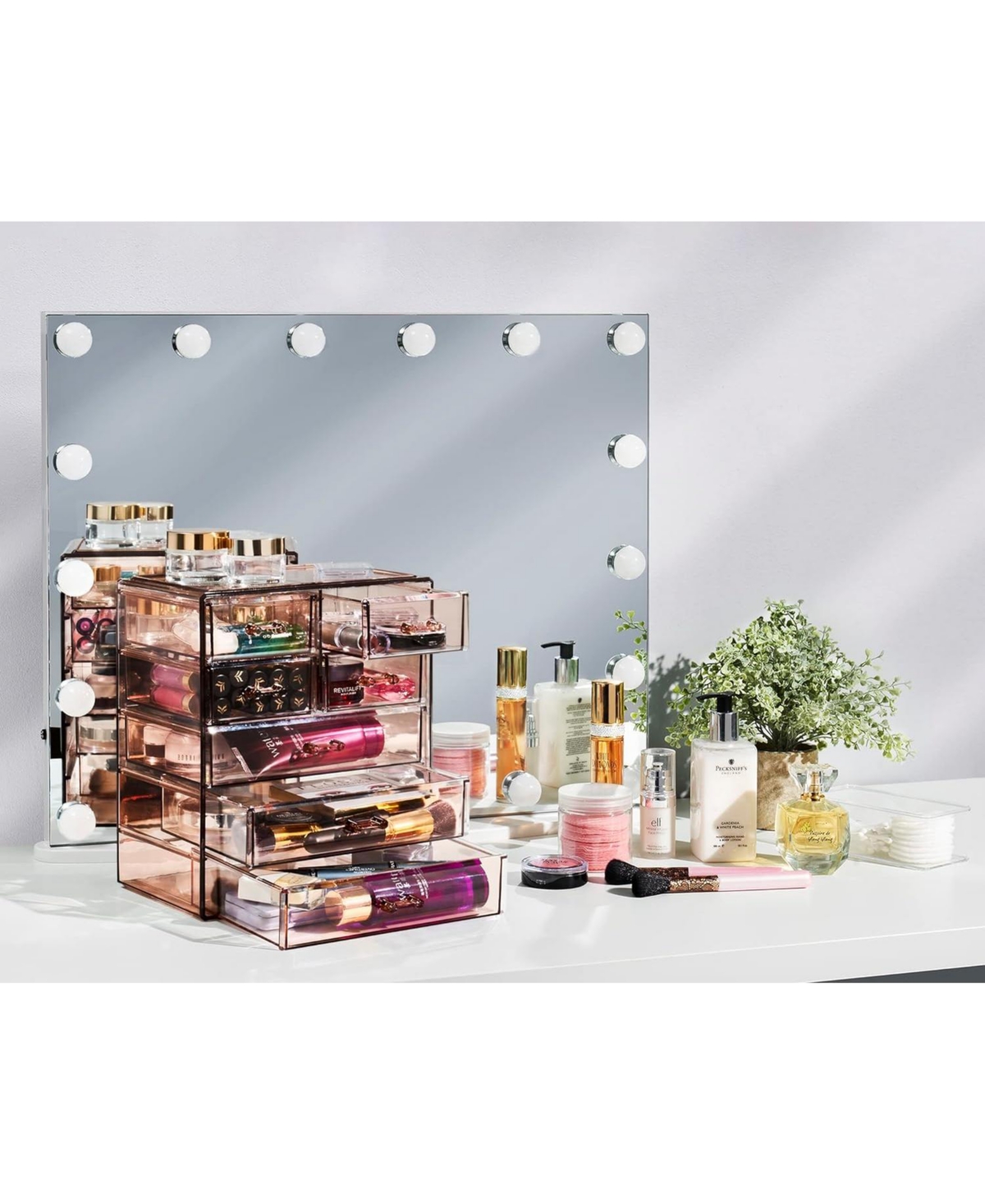 Sorbus 7 Drawer Acrylic Makeup Organizer Case for Cosmetics, and Jewelry