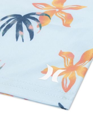 Boys' 4-7 Tropical Floral Swim T-Shirt and Shorts, 2-Piece Set