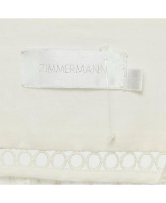 Womens Cream Zephyr Broderie Cotton Plunge Neckline Mini Dress