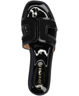 Womens Primah "H" Band Medium and Wide Width Slip On Flat Sandals