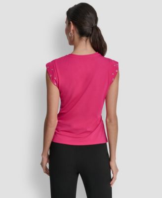 Women's Stud-Detail Sleeveless Top