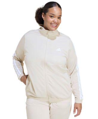 Plus Size Essentials Tricot Three Stripes Track Jacket