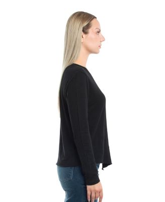 Women's Long Sleeve with Asymmetrical Hem Tee