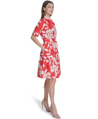 Women's Floral Tiered Midi Dress