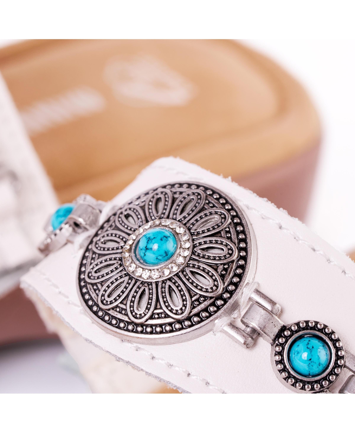 Minnetonka Women's Brenn Embellished Slide Sandals