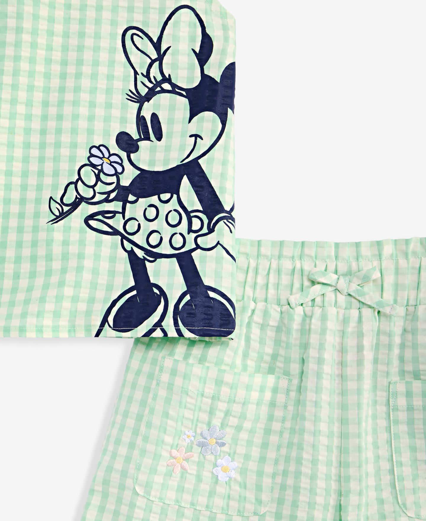 Детский комплект Disney Minnie Mouse: клетчатый топ и шорты, 2T-6X — фото 5