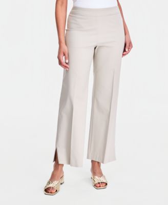 Women's Mid-Rise Pull-On Wide-Leg Pants