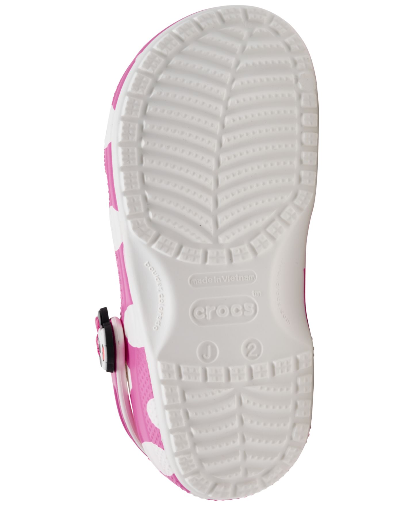 Сабо Crocs x Disney Minnie Mouse Classic Clogs from Finish Line для девочек, цвет: Розовый / Белый — фото 6