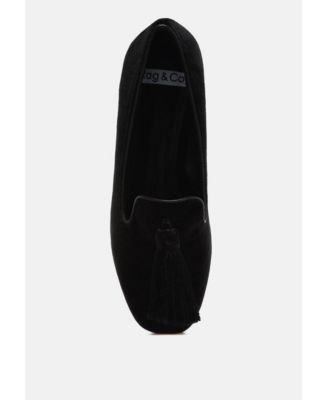 Womens Tromso Iconic Tassel Detail Velvet Loafers