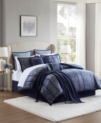 Bella Floral 14-Pc. Comforter Set, King