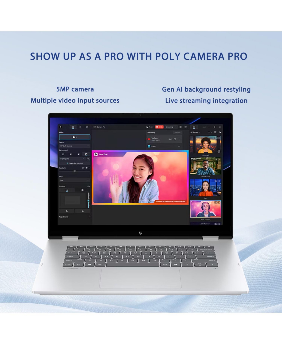 Hp OmniBook 7 16" 2-in-1 Laptop Intel Core Ultra 7 32GB Ram Intel Arc 140V 1TB Ssd Storage Windows 11 Home 60Hz - Silver