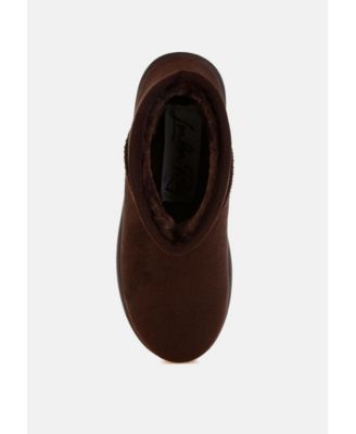 Womens Derta Soft Microfiber Snow Boots