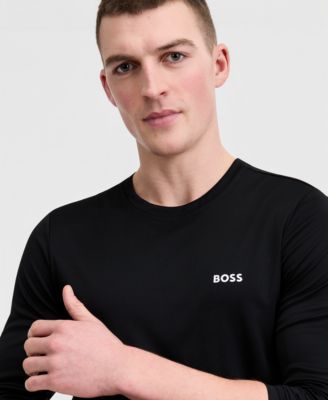 BOSS by Men's Long-Sleeve Rashguard Swim Shirt