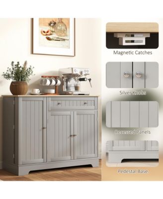 41" Sideboard Buffet Cabinet with Storage Drawer, Adjustable Shelf,