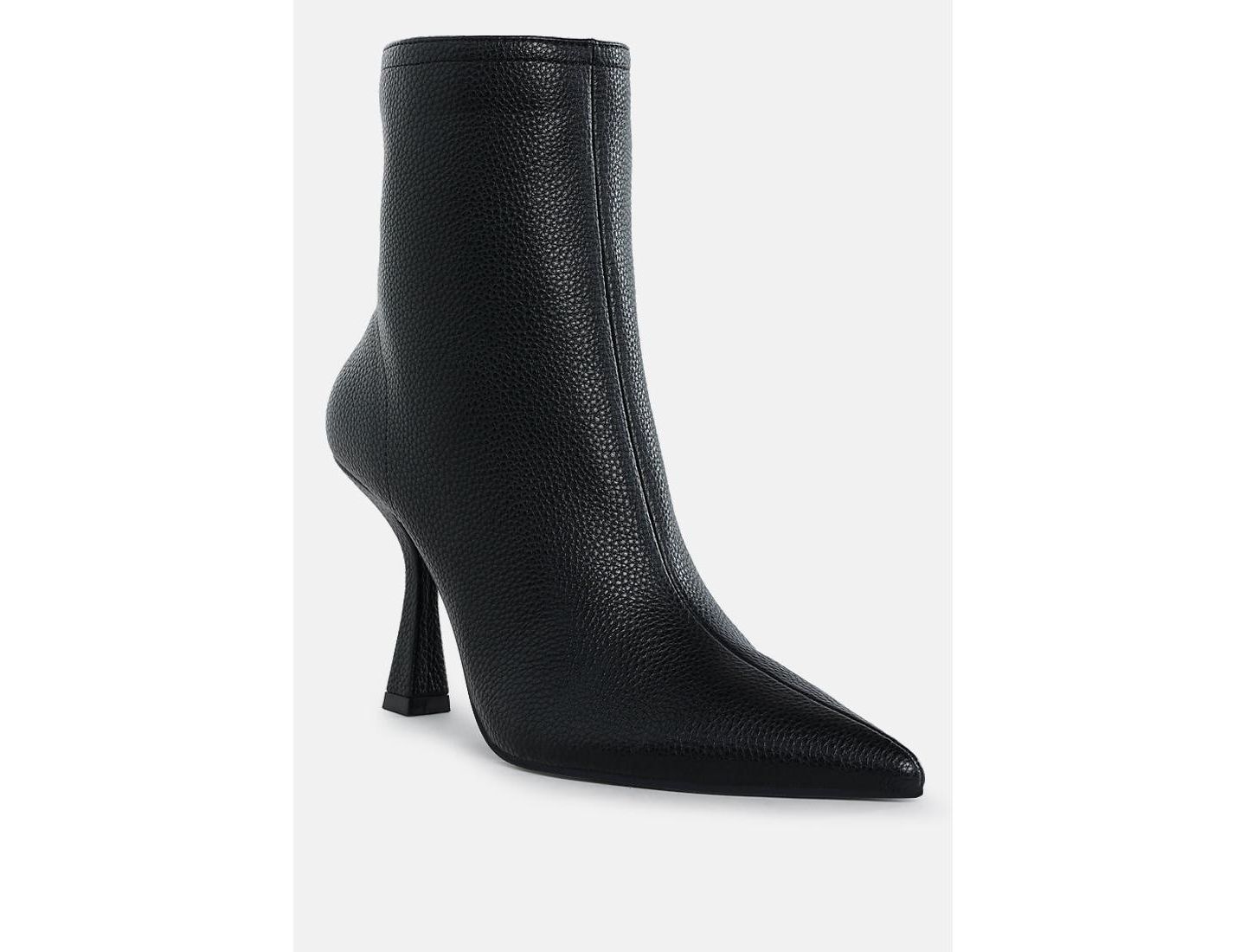 Женские ботинки Rag & Co Farnak Pleather Pointed Toe Ankle, цвет: Чёрный — фото 4