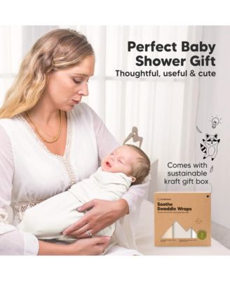 3pk Soothe Baby Swaddle, Organic Baby Swaddle Sleep Sacks, Newborn, Infant Swaddle Sack