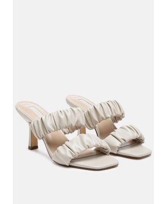 Womens Lady Lynn Gather Around Slip-On Heeled Sandals