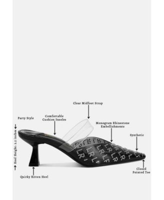 Womens Holin Pointed Toe Kitten Heels