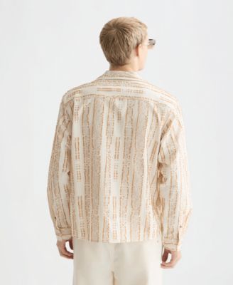 Men's Jacquard Boxy-Fit Shirt