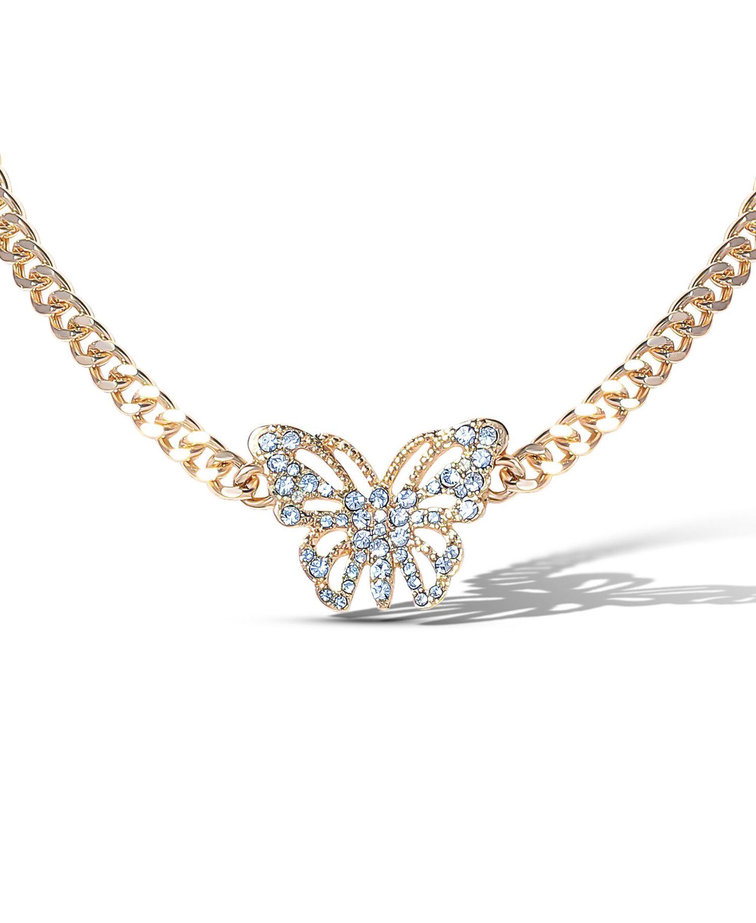 Butterfly Pendant Chain Necklace