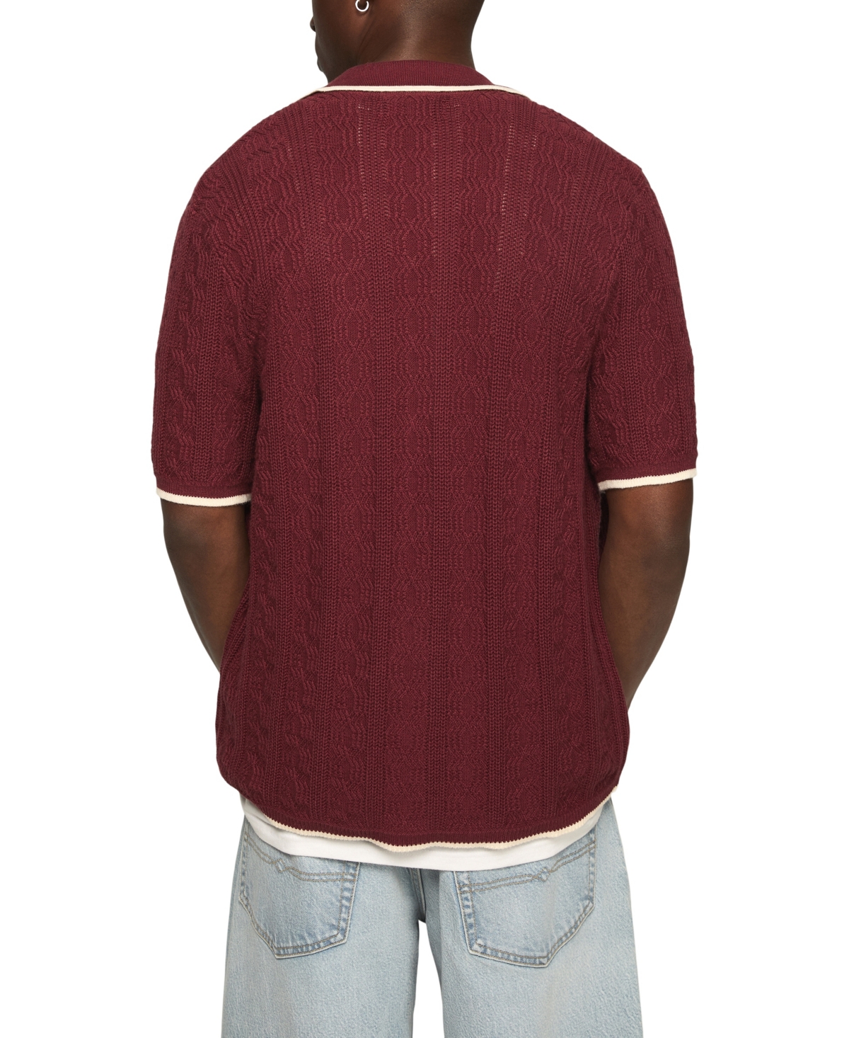 Lucky Brand Men's Spread Collar Shirt