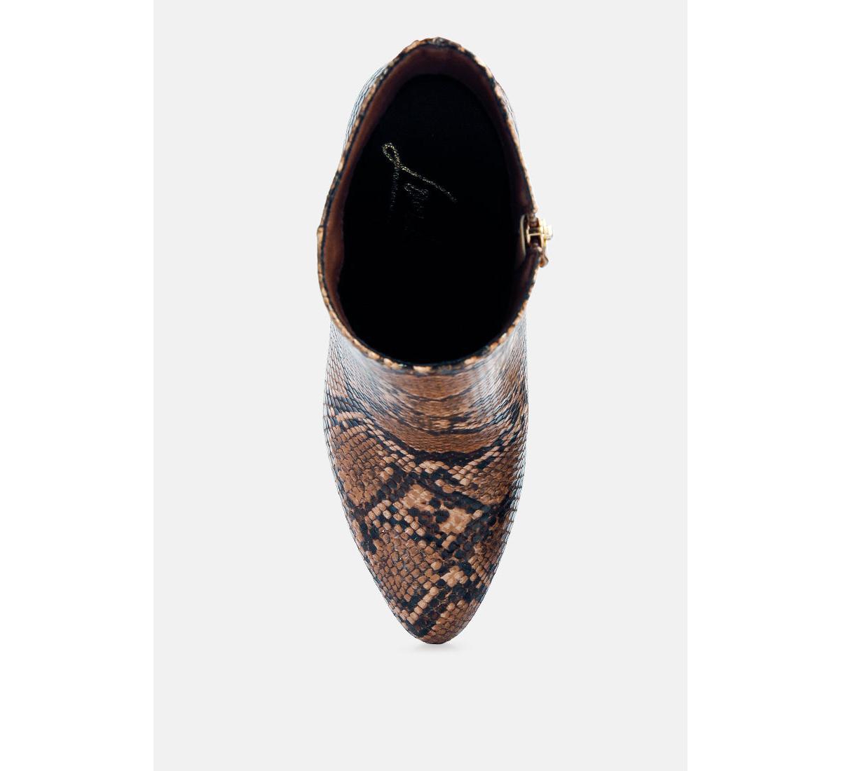 Lemon tart heeled ankle boots