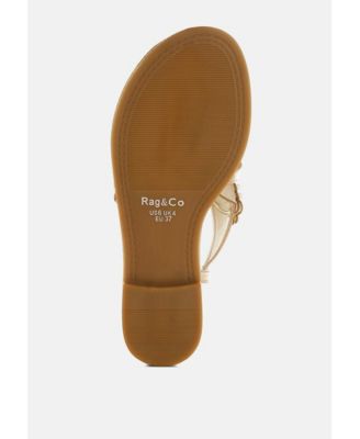 Womens Opazie Metallic Pearl Embellished Flats