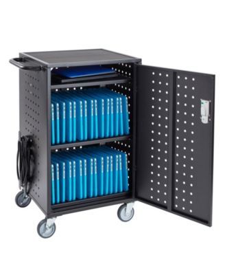 30-Bay Charging Cart, Black