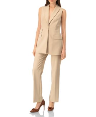 Women's Long Tailored Vest Tops