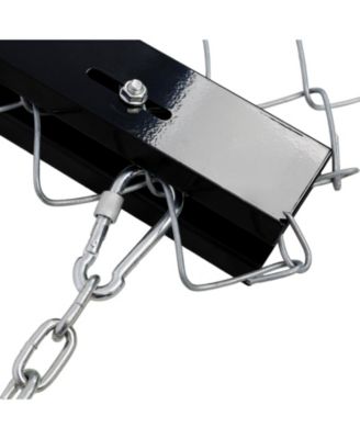 4x5ft ATV Drag Harrow Heavy Duty Q235 Steel Chain Harrow for Landscape Leveling Sod Prepping Gravel Driveway Farm Yard Garden