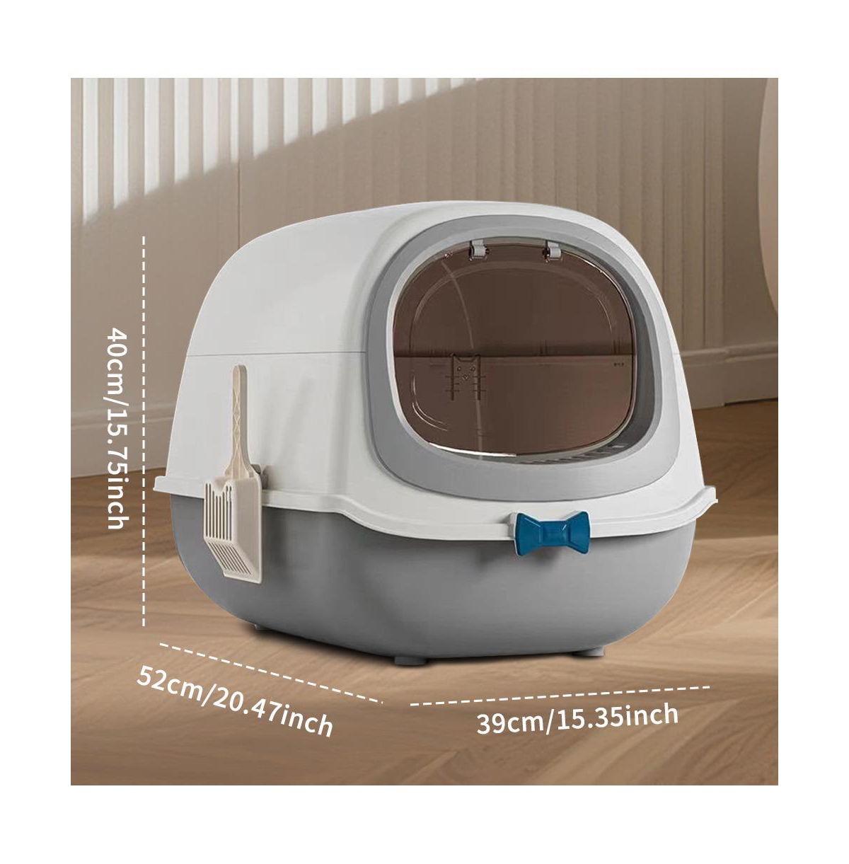 Aostirmotor Penguin-Shaped Enclosed Cat Litter Box