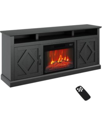 67" Recessed Electric Fireplace - 1500W WiFi Heater, 12 Flame Colors, Wall Mounted & Remote Control